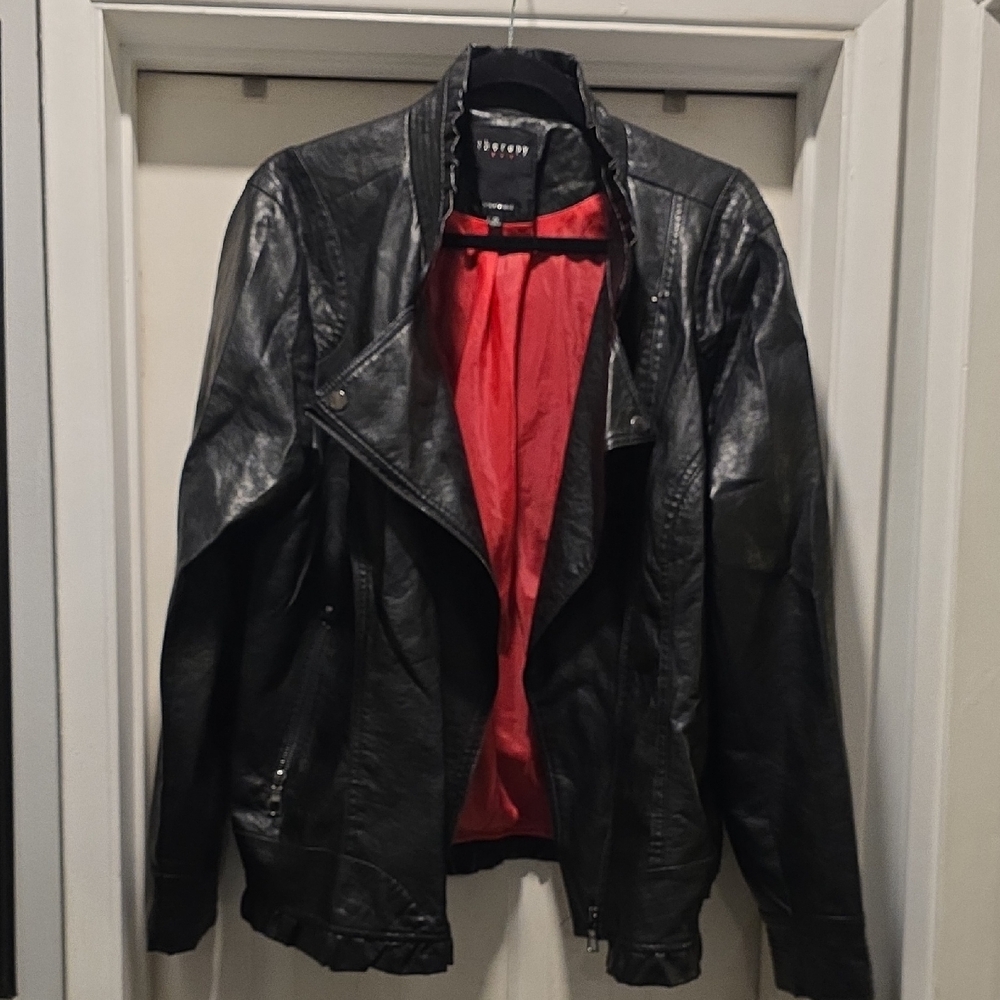 Therapy Black Jacket with Pink Lining